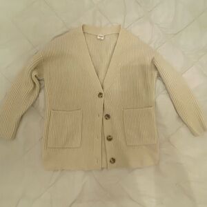 Abercrombie & Fitch Beige Cardigan Sweater